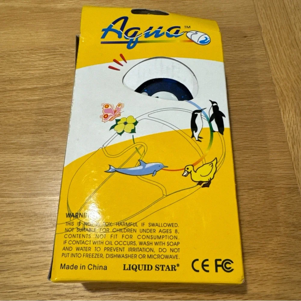 Blue and White Seroquel Branded Computer Mouse